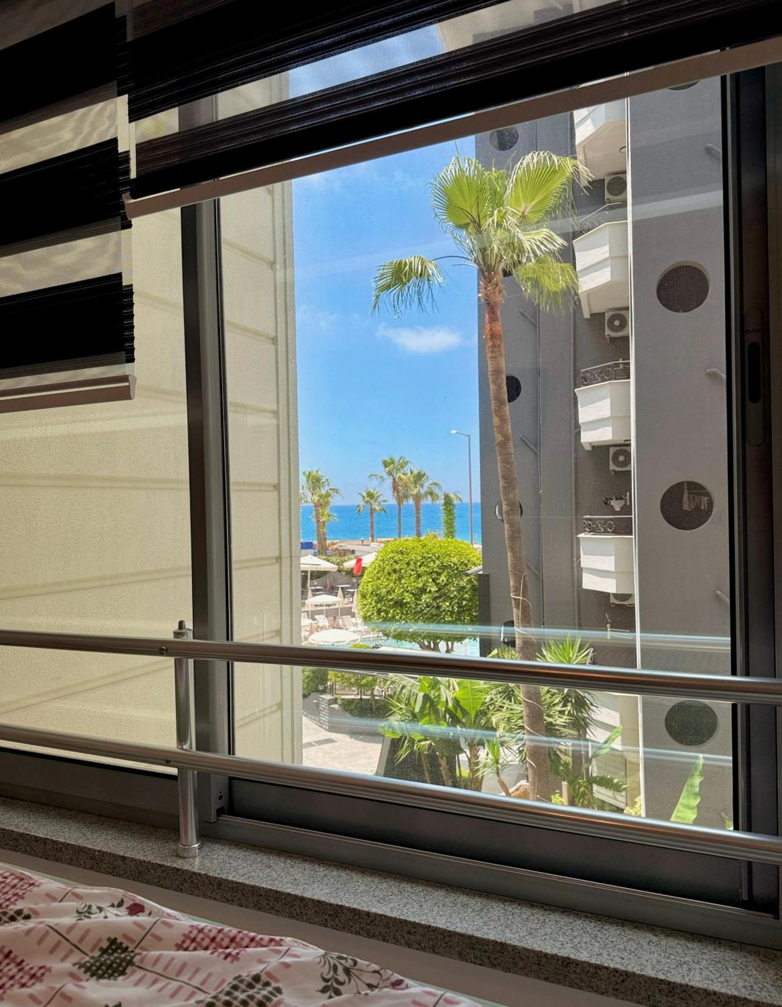 אלאניה Sa Apartments! Beachfront Apartment With Sea View & Pool מראה חיצוני תמונה